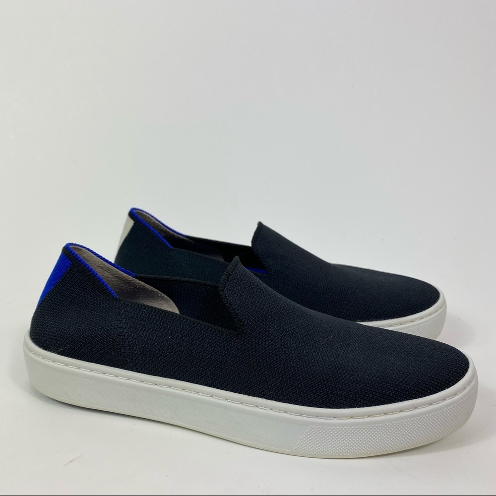 Rothys loafer sneaker black round toe